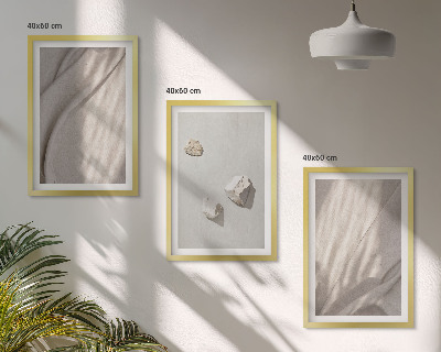 Zidna galerija Krupni planovi strukture u boho stilu
