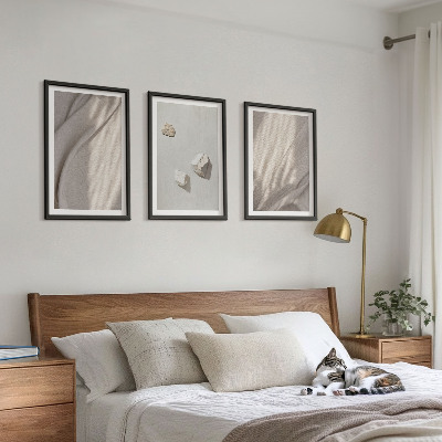 Zidna galerija Krupni planovi strukture u boho stilu
