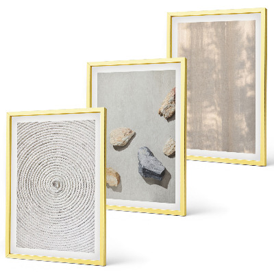 Set 3 slike u okviru Boho prirodne teksture struktura