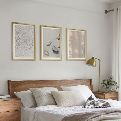 Set 3 slike u okviru Boho prirodne teksture struktura