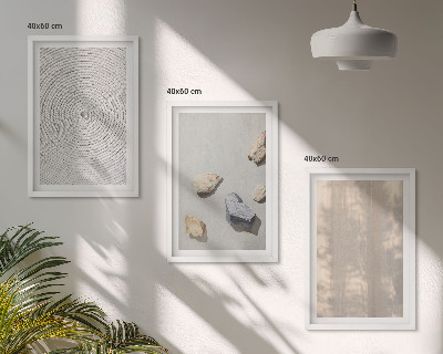 Set 3 slike u okviru Boho prirodne teksture struktura