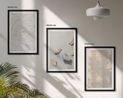 Set 3 slike u okviru Boho prirodne teksture struktura