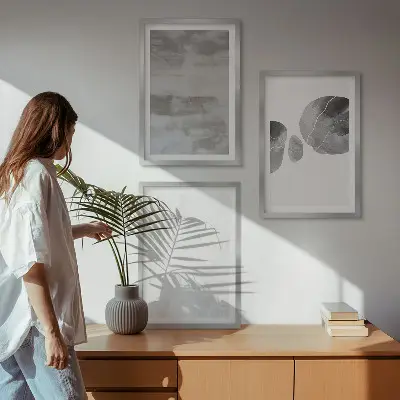 Apstraktne moderne strukture triptih u okviru