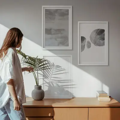 Apstraktne moderne strukture triptih u okviru