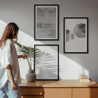 Apstraktne moderne strukture triptih u okviru