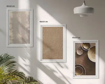 Minimalističke teksturne strukture set 3 slike u okviru