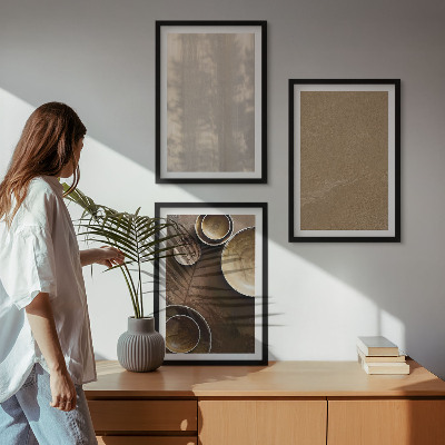 Set 3 slike u okviru Minimalističke teksturne strukture