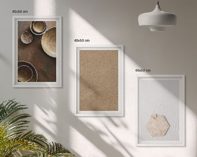 Set 3 slike u okviru Minimalističke teksture i boje