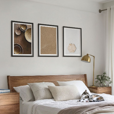 Set 3 slike u okviru Minimalističke teksture i boje