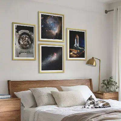 Slijetanje astronauta na Mjesec set od 4 slike u okviru