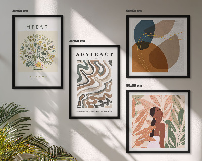 Dekorativni komplet slika za zid Boho estetski pastelni posteri