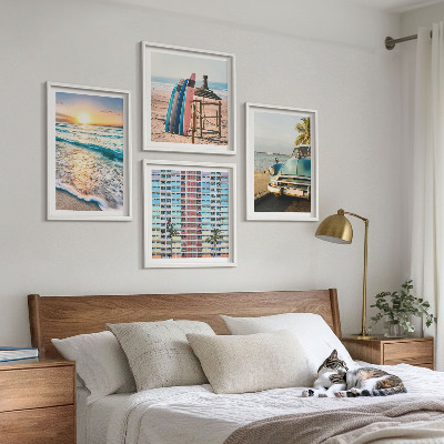 Set 4 slike u okviru Zalazak sunca u Miamiju