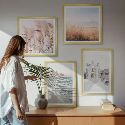 Komplet slika za spavaću sobu motivi biljaka, morskih valova, pogleda i kuća