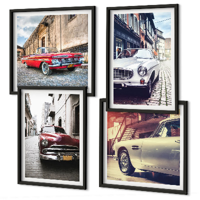 Set 4 slike u okviru Klasični automobili u gradovima