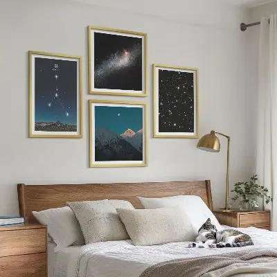 Set od 4 slike u okviru motiv zviježđa galaksije Rak