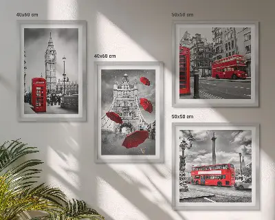 Dekorativni komplet slika za zid svijetla pozadina s motivom listova ginka