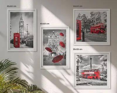 Dekorativni komplet slika za zid svijetla pozadina s motivom listova ginka