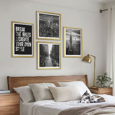 Set 4 slike u okviru Crno-bijela inspiracija za gradske ulice