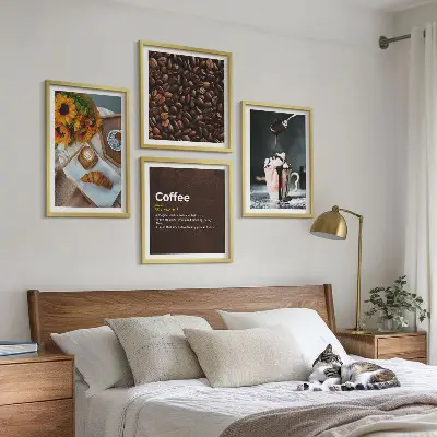 Dekorativni komplet slika za zid s motivom talijanskih zrna kave za doručak