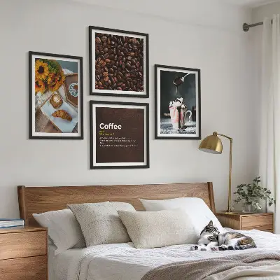 Dekorativni komplet slika za zid s motivom talijanskih zrna kave za doručak