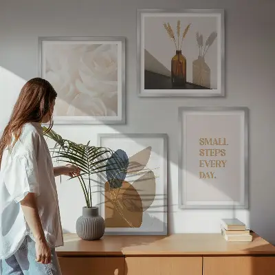 Komplet slika za spavaću sobu s motivom apstraktnih oblika