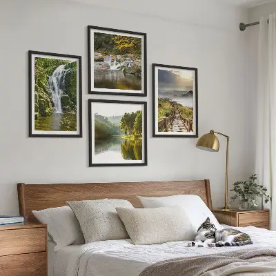 Komplet slika za spavaću sobu motivi slapova, planina, oblaka i jesenskog krajolika