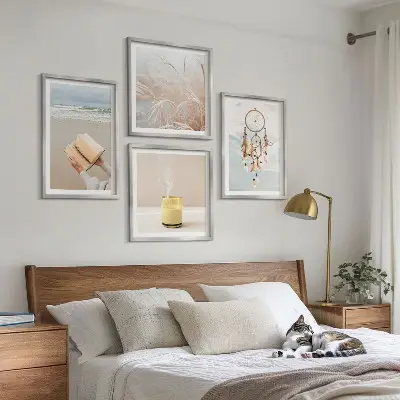 Dekorativni komplet zidnih slika ljetni pejzaži u boho stilu