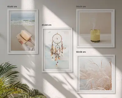 Dekorativni komplet zidnih slika ljetni pejzaži u boho stilu