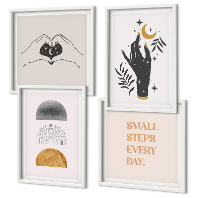 Dekorativni komplet slika za zid Minimalističke boho ilustracije