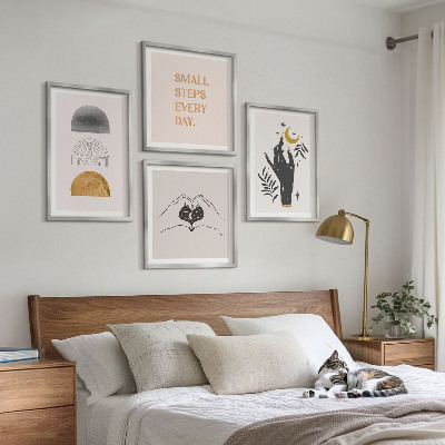 Dekorativni komplet slika za zid Minimalističke boho ilustracije