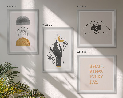 Dekorativni komplet slika za zid Minimalističke boho ilustracije