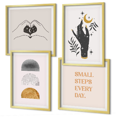 Dekorativni komplet slika za zid Minimalističke boho ilustracije