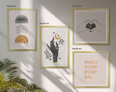 Dekorativni komplet slika za zid Minimalističke boho ilustracije
