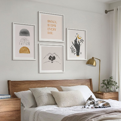 Dekorativni komplet slika za zid Minimalističke boho ilustracije