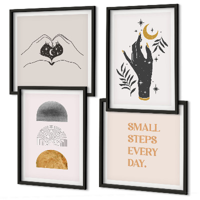 Dekorativni komplet slika za zid Minimalističke boho ilustracije