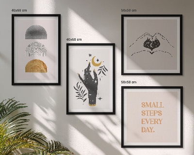 Dekorativni komplet slika za zid Minimalističke boho ilustracije