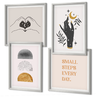 Dekorativni komplet slika za zid Minimalističke boho ilustracije