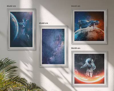 Set 4 slike u okviru Zvijezde svemirskih astronauta