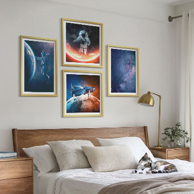Set 4 slike u okviru Zvijezde svemirskih astronauta