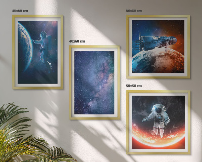 Set 4 slike u okviru Zvijezde svemirskih astronauta