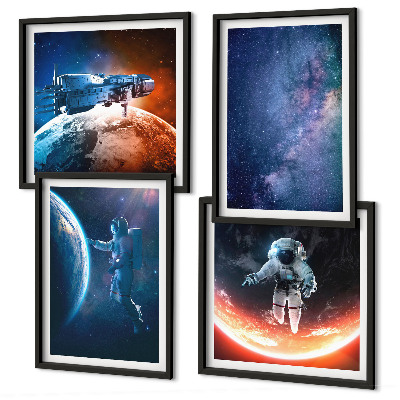 Set 4 slike u okviru Zvijezde svemirskih astronauta