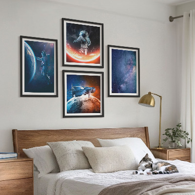 Set 4 slike u okviru Zvijezde svemirskih astronauta