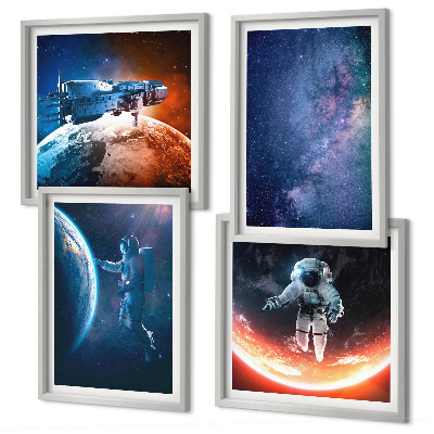 Set 4 slike u okviru Zvijezde svemirskih astronauta