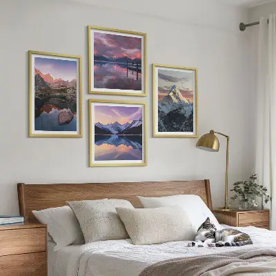 Komplet slika za spavaću sobu s motivom planinskih krajolika