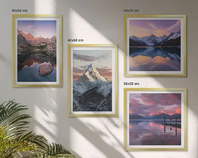 Komplet slika za spavaću sobu s motivom planinskih krajolika