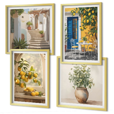 Set 4 slike u okviru Arhitektura grada Lemonsa