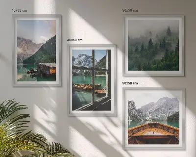Komplet slika za spavaću sobu motiv planinskog jezera