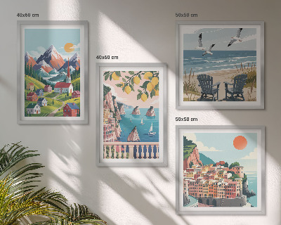 Set 4 slike u okviru Šarene planine i obalni gradovi