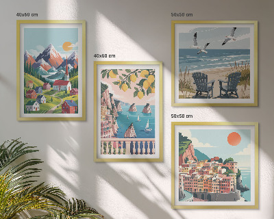 Set 4 slike u okviru Šarene planine i obalni gradovi