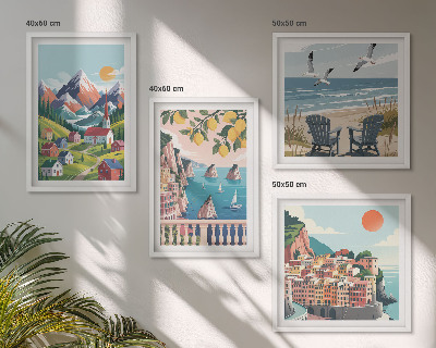 Set 4 slike u okviru Šarene planine i obalni gradovi